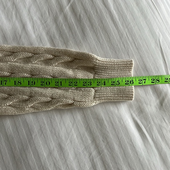 J Crew Cream Cable-Knit Zip Up Sweater - Picture 16 of 17